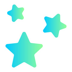 Obraz premium stars gradient icon.
