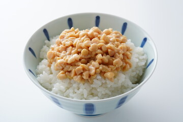 ひきわり納豆ごはん
