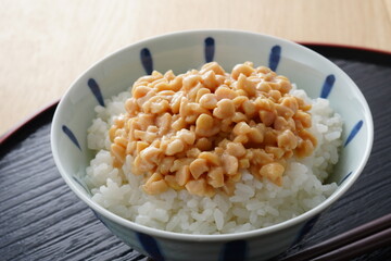 ひきわり納豆ごはん