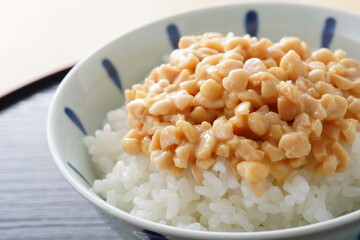 ひきわり納豆ごはん