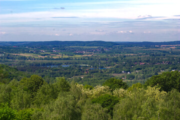 Lesser Poland aerial landscape view