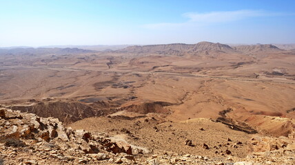 Makhtesh Ramon is a geological feature of the Israeli Negev Desert. Situated approximately 85 km...