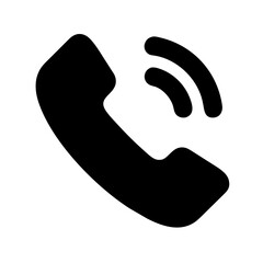 Dial Icon - Communication Symbol for Contact Us, Hotline, and Customer Service - Vector Illustration of Telephone Receiver for Call Center and Mobile Communication - Graphic Design of Dial Button