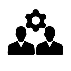 Business Cooperation Icon Vector: Partnership, Teamwork, Collaboration, Mutual Support, Joint Venture, Strategic Alliance, Unified Team, Cooperative Effort, Business Collaboration Symbol