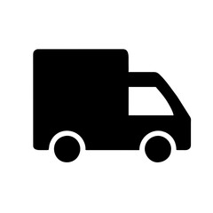 Delivery Truck Icon - Logistics Transportation Vehicle Symbol for Shipping and Cargo Distribution Services