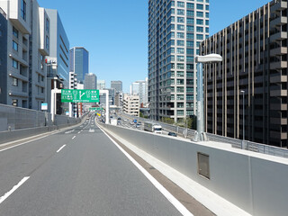 Obraz premium 首都高速道路 浜崎橋JCT（東京都港区）