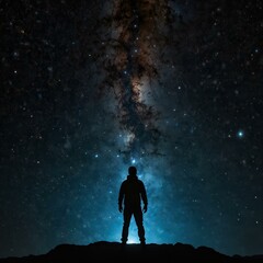 Enigmatic Figure Amidst Stars and Galaxies