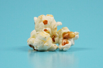 macro shot of popcorn background concept
