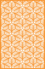 Seamles Leaf Flower Pattern Vector Designe