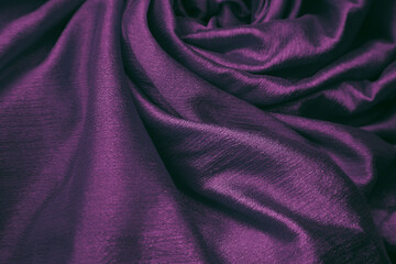 Purple silk fabric background