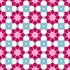 Obraz premium Repetitive pink and blue pattern