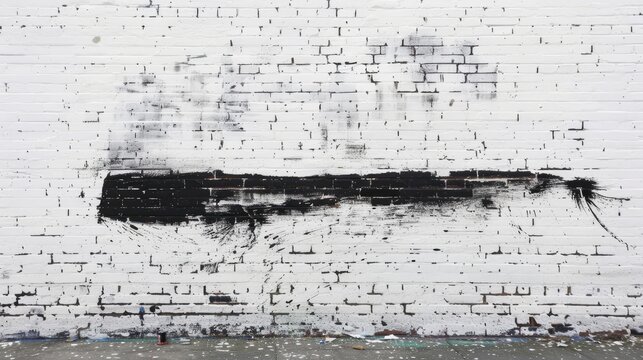 Sensible wise quote painted in black on a white brick wall