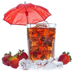 strawberries in glass