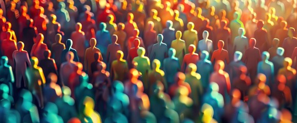 Obraz premium Abstract Portrayal Of Market Segmentation , Abstract Pictures HD