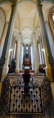 Black church central nave in Brasov, Transylvania, Romania