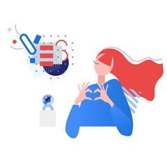 Woman saying Yes to proposal