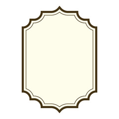 vintage label frame.