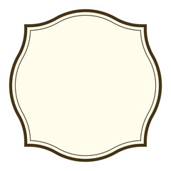 vintage label frame.