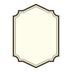 vintage label frame.