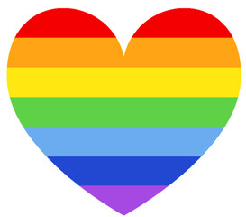 Regenbogen LGBTQ Herz