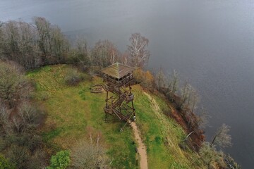 Wooden Watchtower by the river!
