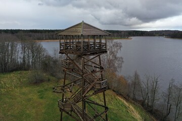Wooden Watchtower by the river!