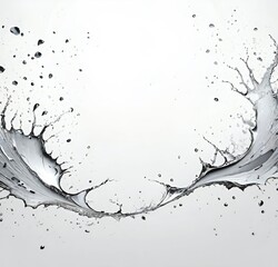 Naklejka premium splash of water, liquid, wave, bubble, splashing, color, clean, fresh, transparent, texture, drink, motion, design, wet, paint, clear, blue, flow, ink, nature, art, grunge, backdrop