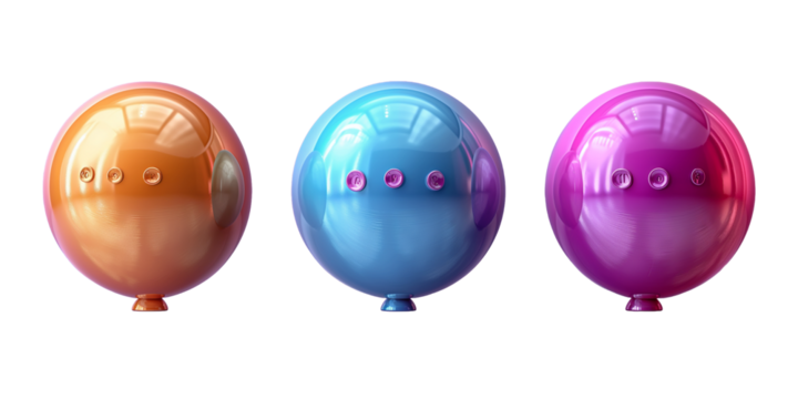 3D speech bubble icon isolated, Shiny pink bubble transparent background