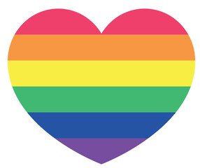 Regenbogen LGBTQ Herz