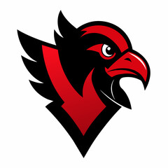 Vulture mascot logo vector illustration.