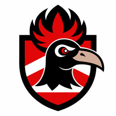 Vulture mascot logo vector illustration.