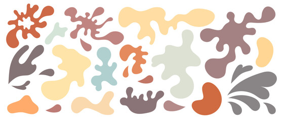 Abstract Colorful Organic Shape Pattern