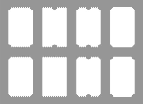 Blank Movie Ticket Template Collection