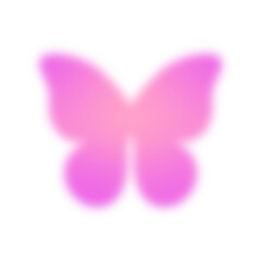 butterfly Gradient blur.