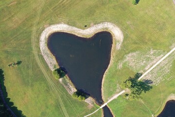 Heart shaped pond!
