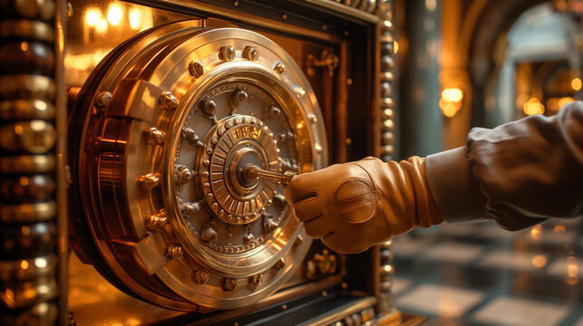 lock key safe with secure code encryption