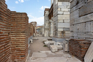 Basilica of St Johns at the Ancient City of Ephesus in Turkey. 