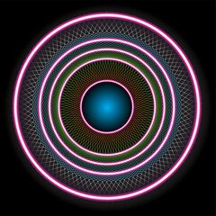 neon stripes background