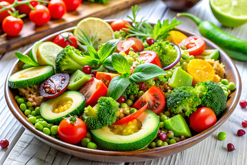 bowl of fresh vegetables