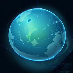 Go to Page
|123456Next
Abstract digital world map. concept of global network and connectivity. data transfer and cyber technology. information exchange and telecommunication