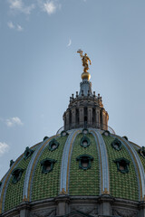 Pennsylvania State Capitol Complex dome in Harrisburg, USA