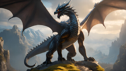 Dragon 3d render