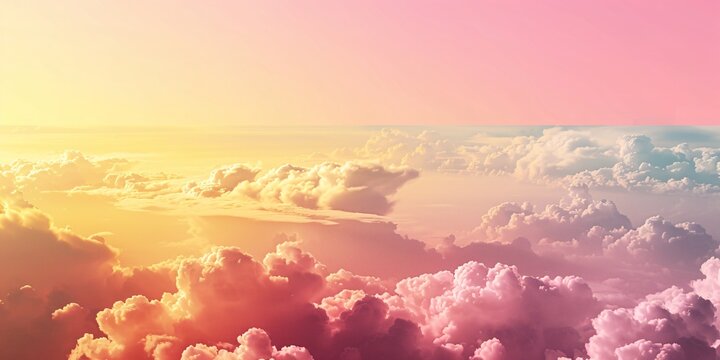 Sunset with Cumulus Clouds