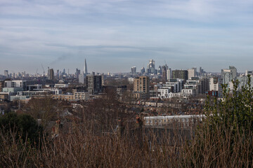 Fototapeta premium Aerial cityscape view of London, UK.