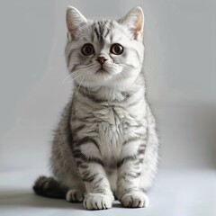 Obraz premium Adorable Kitten with Expressive Eyes