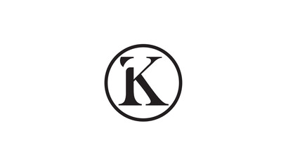 K, KK , K , Abstract Letters Logo Monogram