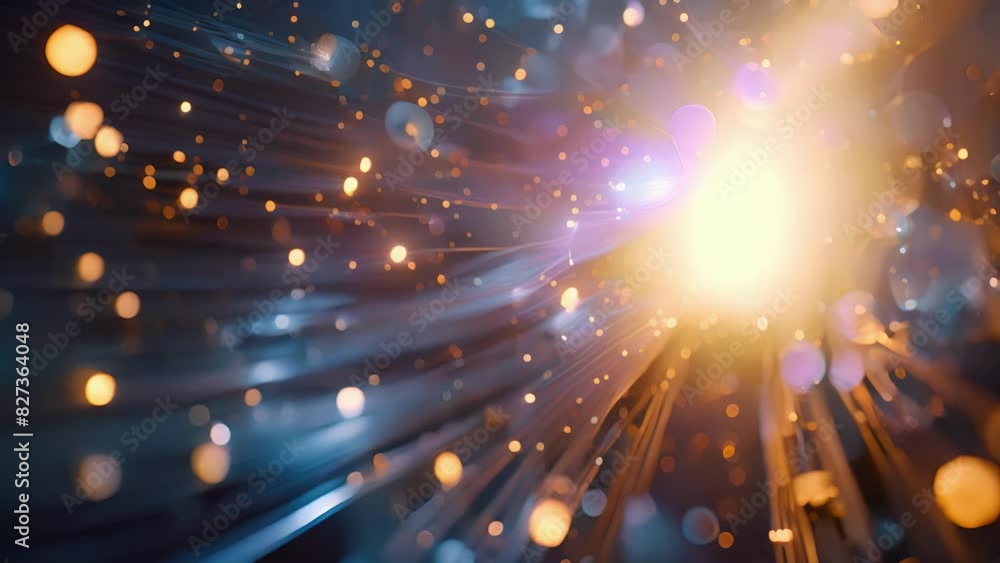 Poster a fusion of science and art as beams of light dance and shift in a synchronized display.
