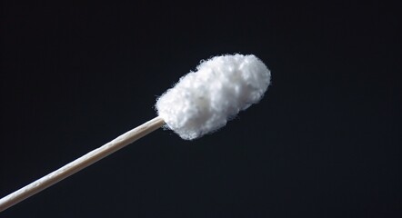 Q-tip on a Dark Background