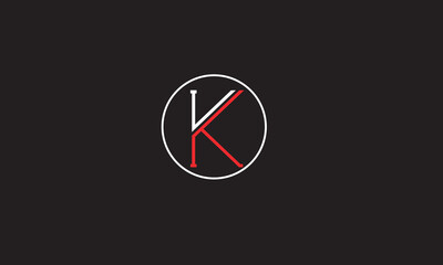 K, KK , K , Abstract Letters Logo Monogram