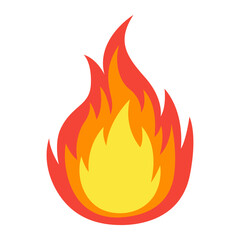 Fire flame icon.